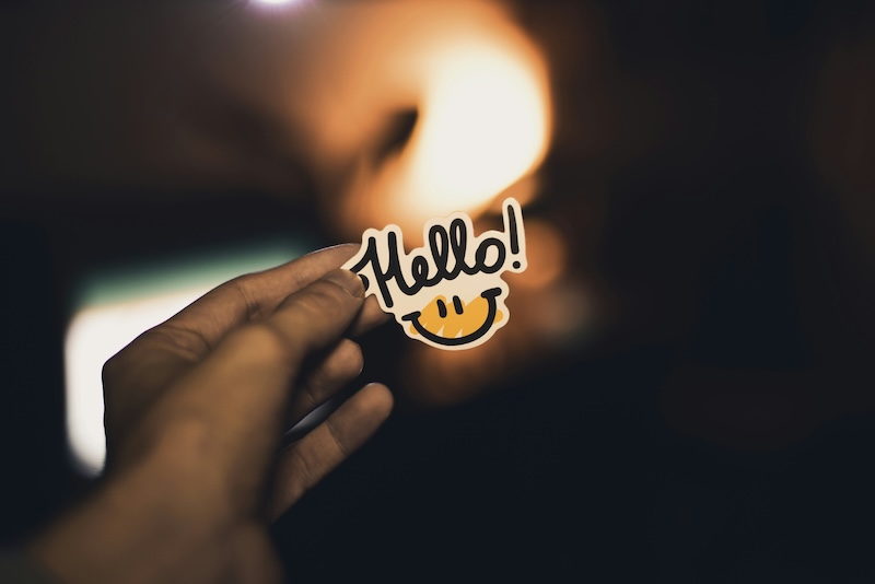 helloの文字の画層